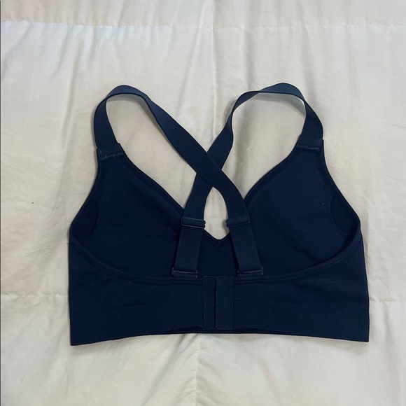 ALO Yoga Navy Racerback Ribbed Bra - Picture 3 of 4